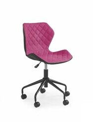 Кресло компьютерное HALMAR MATRIX черно\розовый